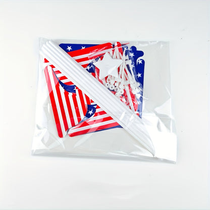 4th of July Pinwheels Decorations Red White Blue - Patriotic Stars Stripes Pinwheel Garden Decor for Independence Day Party, Yard Lawn Outdoor Decor, Party Favors - 20 30 40 Pack