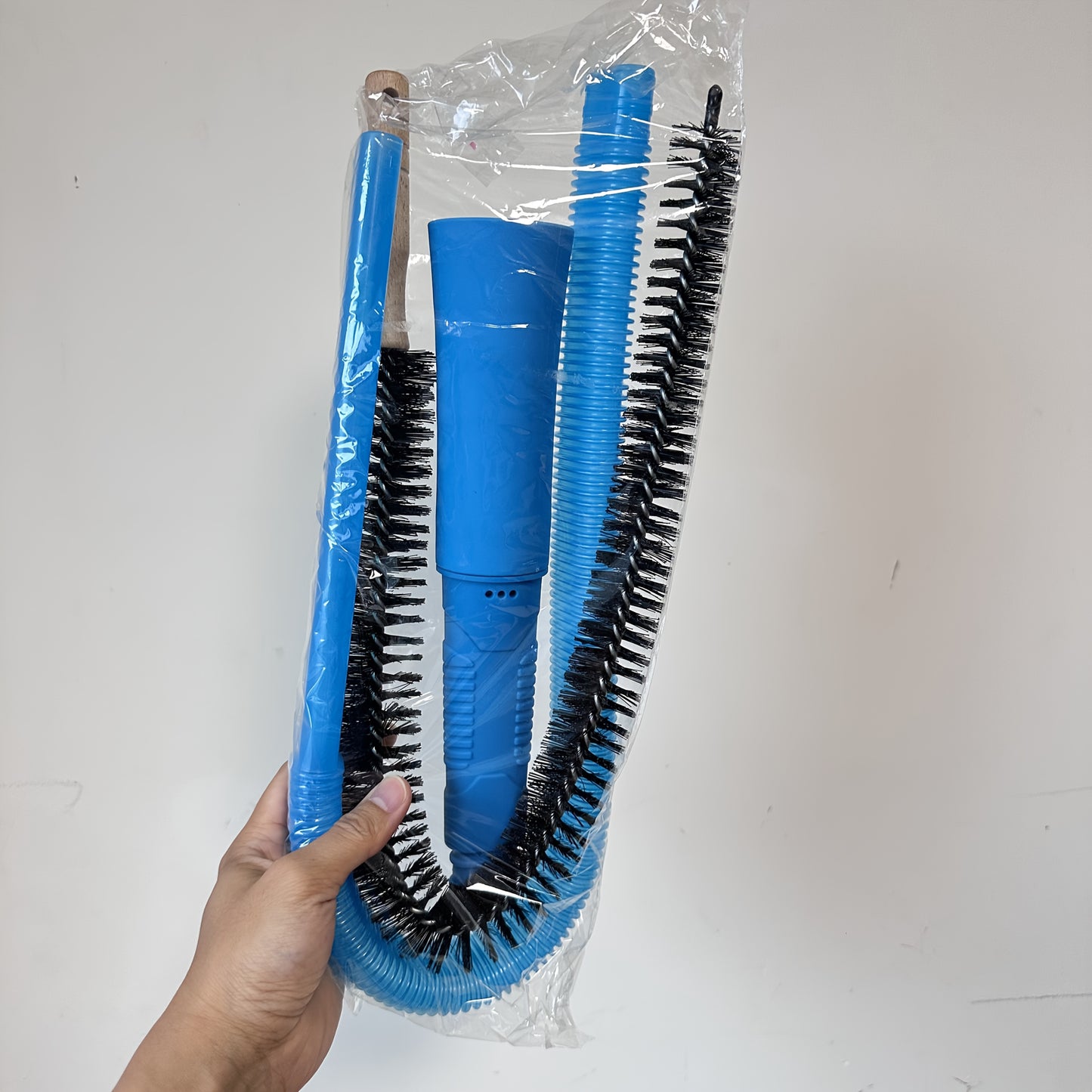 Dryer Vent Cleaning Kit with Flexible Lint Brush and Vacuum Hose Attachment Set for Dryer Duct Lint Trap Removal Home Safety