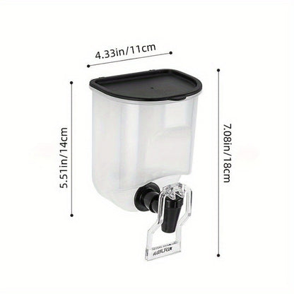 Mouthwash Dispenser Wall Mounted 2-Pack 21 oz Plastic Container - No Electricity Required, Space Saving Bathroom Organizer for Countertop Storage, Durable Refillable Liquid Soap & Rinse Dispenser