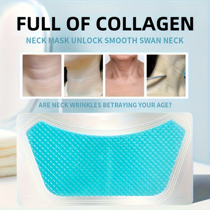 Bio-Collagen & Retinol Neck Firming Patches 10pcs – Hydrating Gel Neck Mask for Tightening, Smoothing & Anti-Sagging, Hypoallergenic for All Skin Types