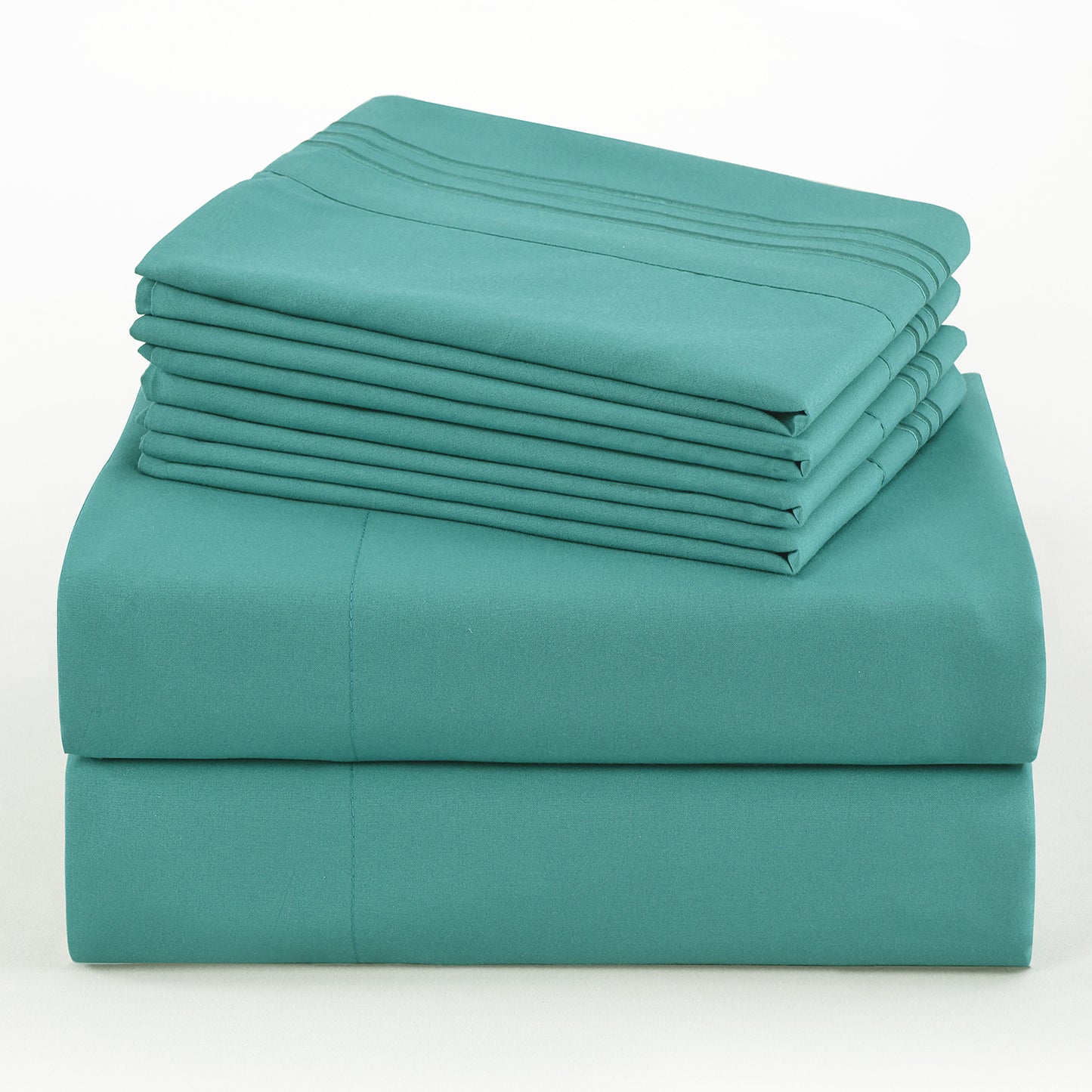 Microfiber Bed Sheet Set 4-6 Piece 100 GSM Deep Pocket 18 Inch Hotel Grade Ultra-Soft Breathable All-Season Machine Washable Twin Full Queen King