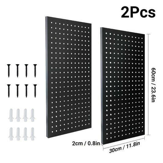 Metal Pegboard Wall Panels Garage Tool Storage Organizer Heavy Duty Steel Peg Board Wall Mounted Workshop Shed Craft Room 2 Pack 4 Pack
