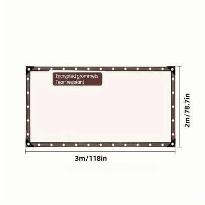 Clear Waterproof Tarp Heavy Duty Thickened Outdoor Cover with Sealed Edges, Transparent Rain Tarp for Patio, Porch Awning, Chicken Coop, Camping & Greenhouse, Multiple Sizes Available
