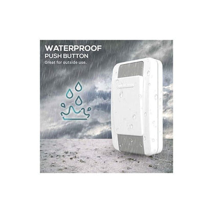 Wireless Doorbell Kit 36 Chimes 100M Range Waterproof – Adjustable Volume 25-110dB, Plug-In Receiver & Push Button Transmitter, No Wiring Easy Install for Home Office Store & Classroom