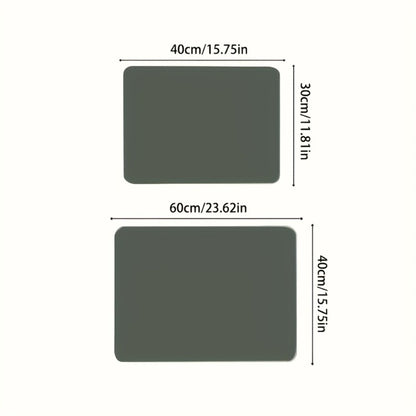Dish Drying Mat Super Absorbent Anti-Slip Kitchen Countertop Mat Quick Dry Bowl Plate Tableware Drying Pad for Kitchen Living Room