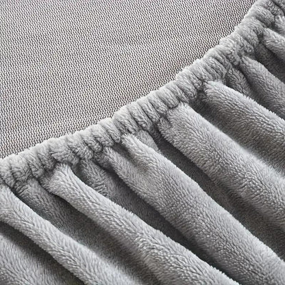 Double-Sided Velvet Sheet Set – Soft Warm Milk Velvet & Suede Fitted Sheet with Pillowcases All Seasons Twin Full Queen King