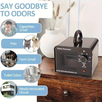 Ozone Generator Commercial 36000mg/h – O3 Air Purifier Deodorizer Ionizer with Timer & Humidity Display, Covers 3230 Sq Ft, Removes Smoke Pet Paint Odors for Home Bedroom Office