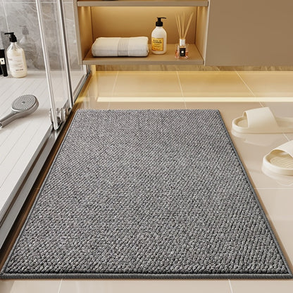 Cat Scratch Resistant Bath Mat Non-Slip Absorbent Entryway Rug Imitation Sisal Floor Mat for Bathroom Doorway Mud Sand Removal Easy Clean 31.5x47.24 inch