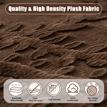 Faux Rabbit Fur Sofa Cover Thickened Quilted Plush Warm Non-Slip Machine Washable Pet Friendly Breathable Sofa Cushion for Living Room Bedroom Office - 2 3 Seater Large