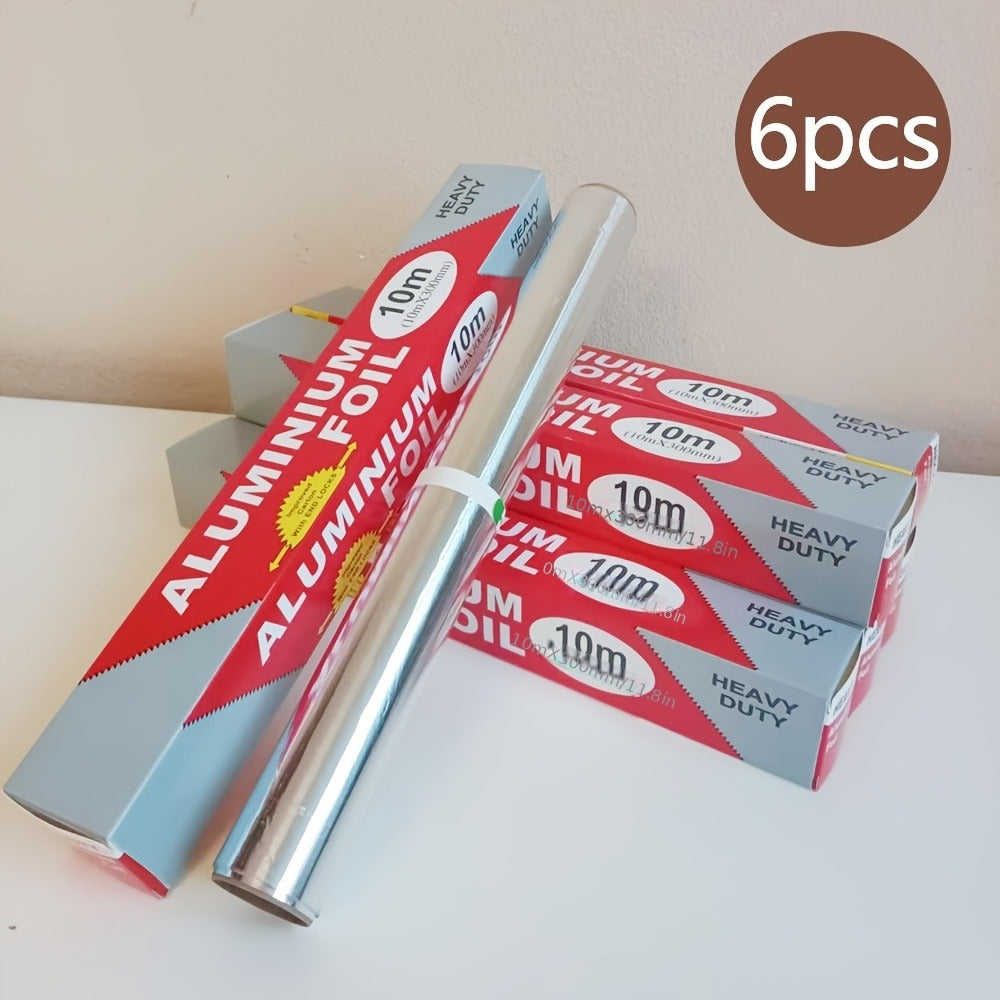 Aluminum Foil Rolls Heavy Duty – Thick Tin Foil for Baking, Grilling, BBQ & Food Wrapping, Disposable Kitchen Foil for Restaurants & Home, Perfect for Camping, Corn, Hot Dogs & Sandwiches