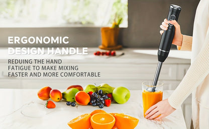 Immersion Blender 400W Handheld Stick Mixer with 2 Speeds & Turbo Mode 304 Stainless Steel Blades – Corded Hand Blender with Detachable Base for Soup Smoothie Puree Baby Food
