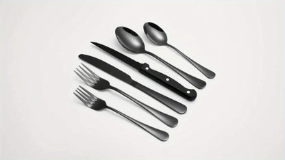 Stainless Steel Flatware Set, Mirror-Polished Cutlery Set for Home & Hotel, Gift Box Included, Dishwasher Safe Silverware for Parties, Weddings & Banquets