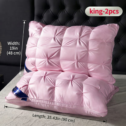 Pillows 2 Pack Queen King Size – Luxury Hotel Quality Deep Sleep Neck Support Pillow High Fluffiness Soft Breathable Fabric All Season Bed Pillow Set