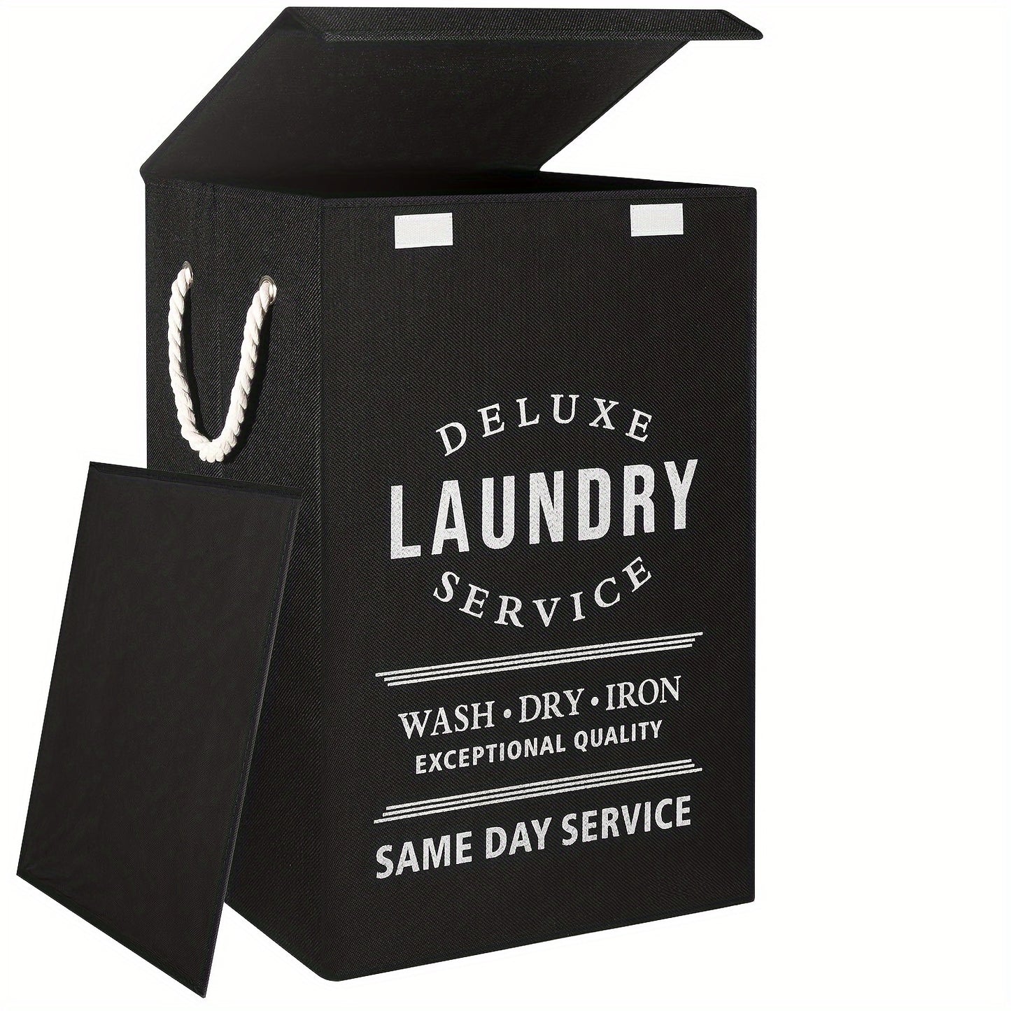 Collapsible Laundry Hamper with Lid – 22.45 Gallon Large Foldable Laundry Basket Bin for Clothes, Bedroom Organizer & Toy Storage – Black, Gray, 1-Pack & 3-Pack Options