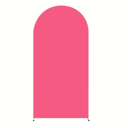 Arch Cover 6ft Stretchable Fabric Party Decoration | Wedding Ceremony Backdrop Cover Wrinkle-Free Zipper Fit for Gender Reveal Bridal Shower Birthday Holiday Celebration 8 Colors