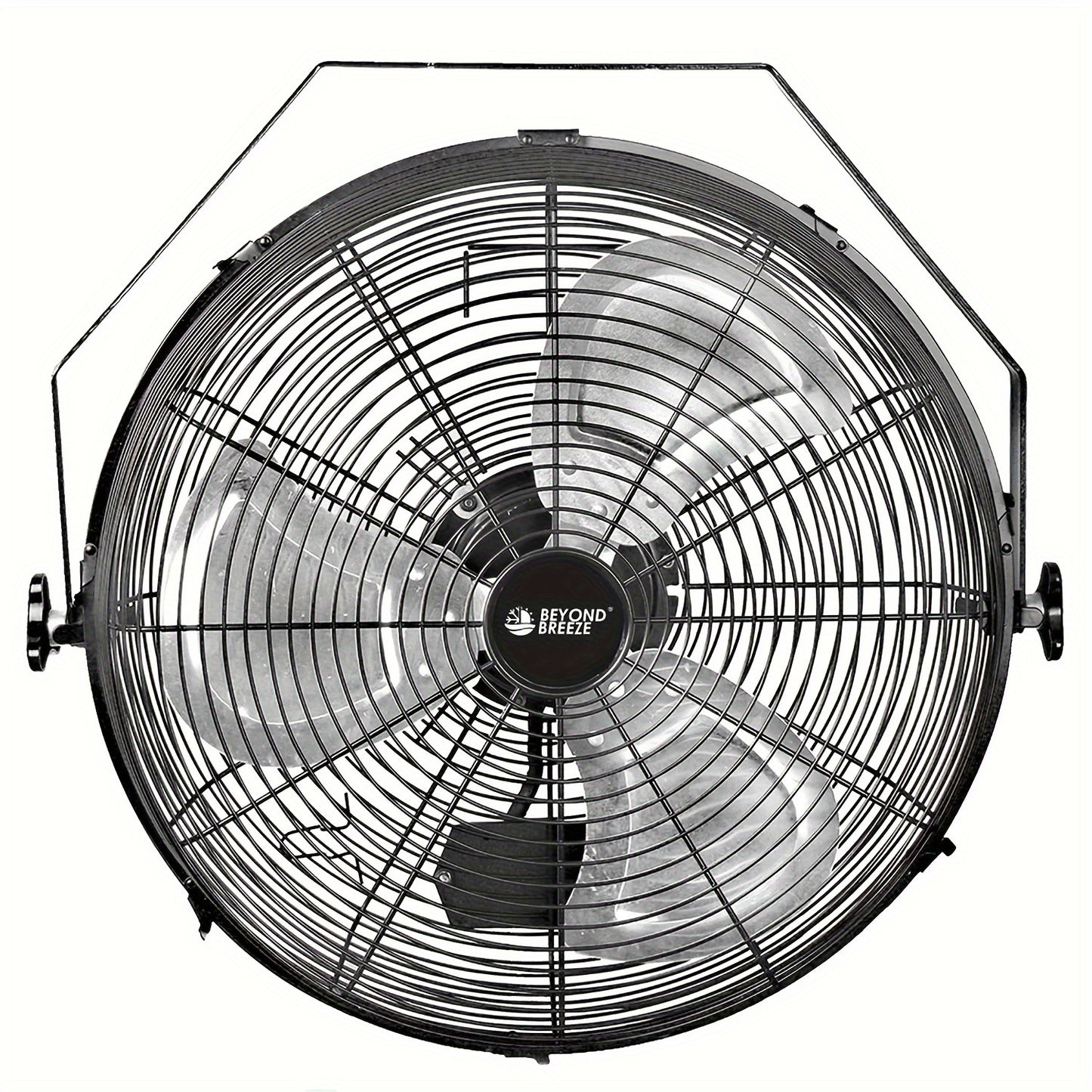 Wall Mounted Fan 18"/16" with 3 Speed Settings – Quiet Heavy Duty Electric Fan for Home, Garage & Industrial Use, Portable Shop Fan with Adjustable Tilt, Black or White