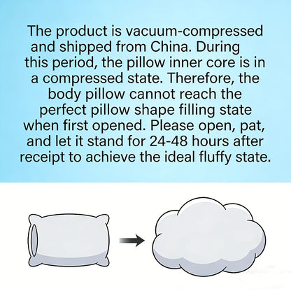 Memory Foam Body Pillow for Side Sleepers 51 Inch, Cooling Long Pillow with Breathable Polyester Cover, Firm Support Full Body Pillow for Adults Pregnancy, Machine Washable, Grey Blue Pink