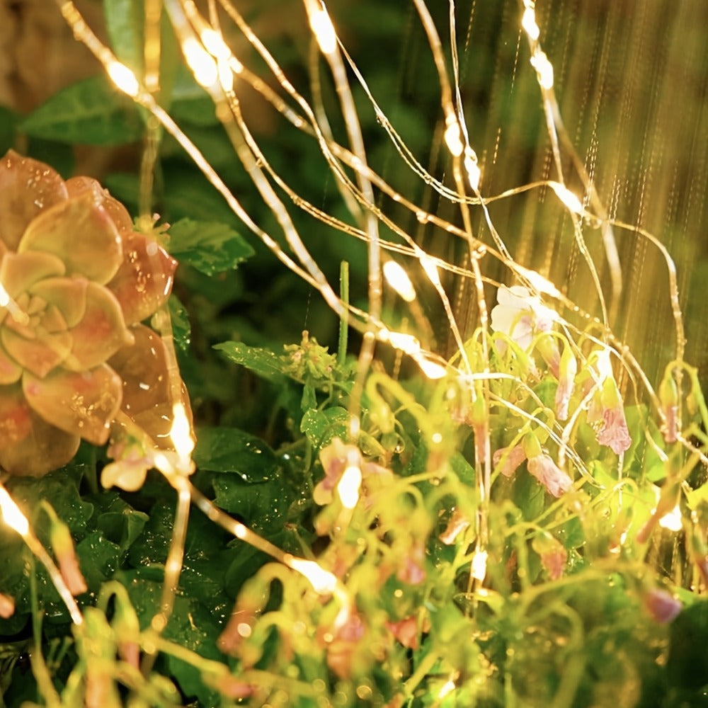 Solar Fairy String Lights Outdoor – 110 LED Copper Wire Solar Twinkle Lights with 8 Modes & Touch Control for Christmas Tree, Garden, Patio, Wedding & Party – 2, 4 or 8 Pack