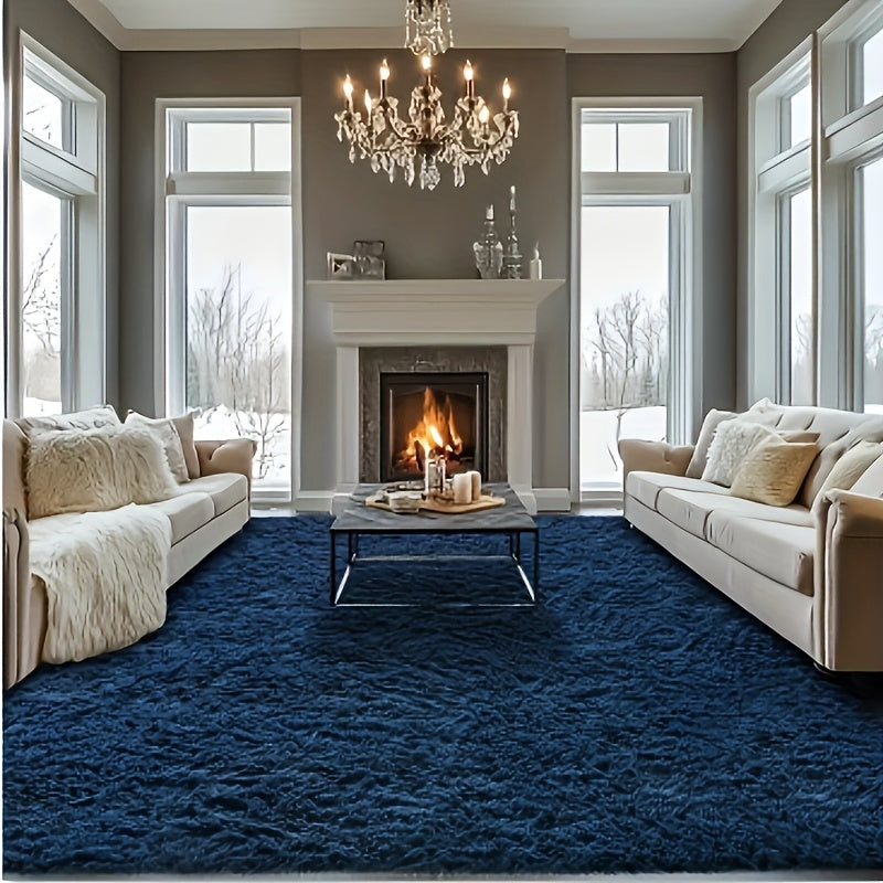 Fluffy Area Rug Large Soft Shag Carpet for Living Room Bedroom – Non-Slip Ultra Thick Plush Floor Mat, Multiple Sizes & Colors, Home Decor