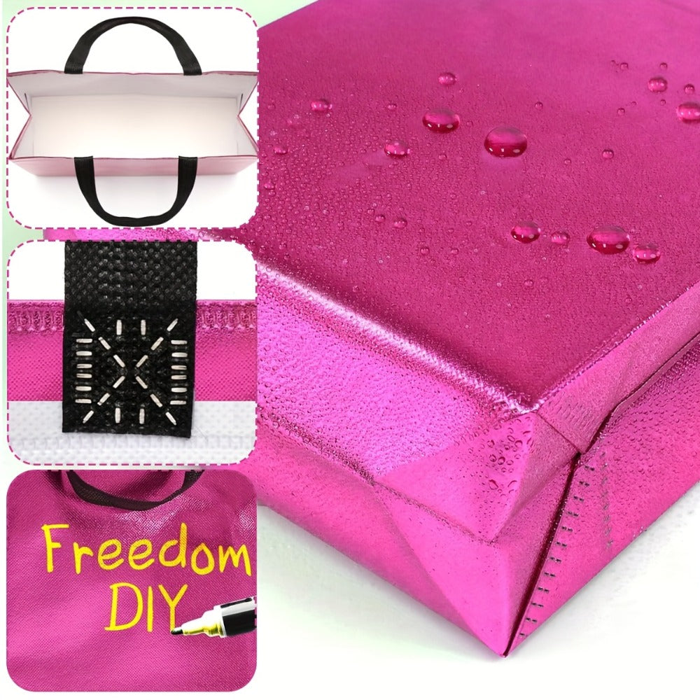 Gift Bags Bulk 24pcs Mixed Colors Glossy Finish | Reusable Shiny Party Favor Bags 8x10x4 in Pink Red Purple Blue Green – Birthday Goodie Bags Christmas Holiday Wedding Baby Shower
