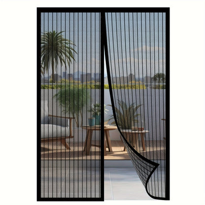 Magnetic Screen Door for Doorways – Heavy Duty Self-Sealing Mesh Door Screen with Magnetic Closure, Hands-Free, Pet & Kid Friendly, Durable Nylon, Fits Most Door Frames, Easy Install