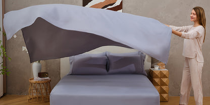 Bed Sheet Set Soft Breathable Cooling Microfiber Fitted & Flat Sheets with Deep Pockets – Wrinkle Free Hotel Luxury Bedding in Multiple Colors & Sizes