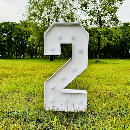 3ft Glowing Number Sign – Warm White LED 3D KT Board 36 Inch Freestanding Party Decoration for Birthday Anniversary Wedding