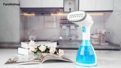 Handheld Garment Steamer 1800W – Fast Heat-Up Clothes Steamer with 3 Steam Settings, 10oz Water Tank & 9.8ft Cord – Portable Travel Wrinkle Remover Safe for All Fabrics (Blue & Green)
