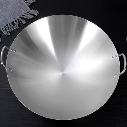 Stainless Steel Wok & Frying Pan – Non-Stick Cooking Surface, Ergonomic Handle, Compatible with Gas, Induction & Electric Stovetops, Extra Thick & Deep, Easy to Clean