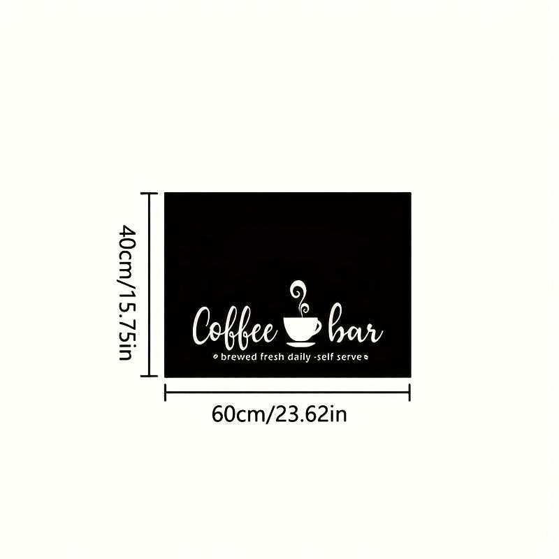 Coffee Bar Mat & Dish Drying Mat – Bohemian Absorbent Kitchen Counter Mat for Coffee Machine, Espresso Station & Countertop