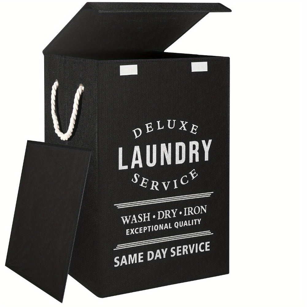 Collapsible Laundry Hamper with Lid – 22.45 Gallon Large Foldable Laundry Basket Bin for Clothes, Bedroom Organizer & Toy Storage – Black, Gray, 1-Pack & 3-Pack Options