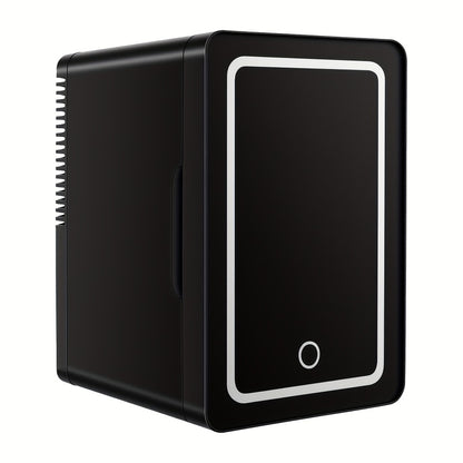 Mini Fridge 1.59 Gal 9-Can - AC/DC Portable Cooler & Heater, Silent Thermoelectric Refrigerator for Skincare, Drinks & Cosmetics, Bedroom, Office, Dorm, Desk, Car & Travel