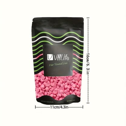 Hard Wax Beads for Hair Removal - 4 Colors Wax Beans with 20 Wood Sticks, Brazilian Bikini Wax Kit for Women & Men, Sensitive Skin, Full Body Legs Face Underarms, At-Home Waxing
