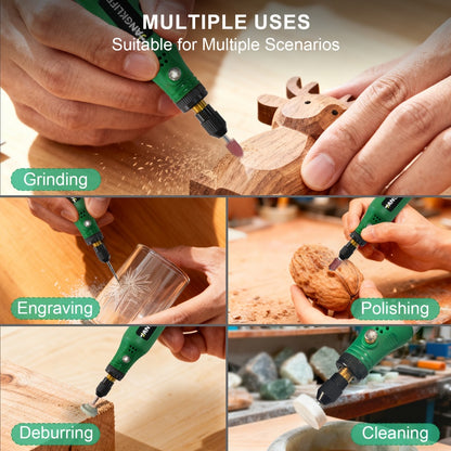 Cordless Rotary Tool Kit 102pcs – Rechargeable Engraving Pen with Adjustable Speed for Wood Carving, Sanding, Polishing & Etching, Portable Mini Electric Grinder