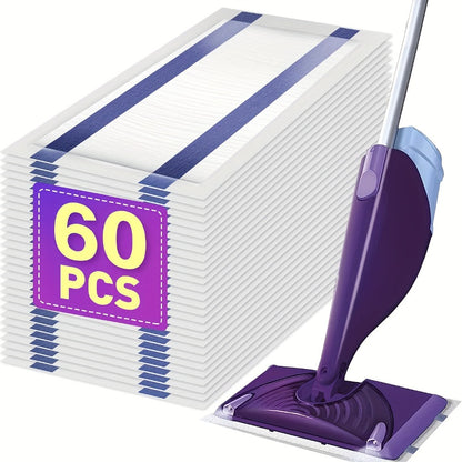 Wet Jet Mop Pads Refills Disposable – 30/60/80/120 Count Multi-Surface Floor Cleaning Pads Compatible with Swiffer WetJet, Thick & Absorbent (No Mop)