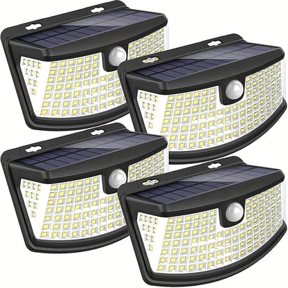 Solar Step Lights Outdoor 120 LED Motion Sensor – 270° Wide Angle IP65 Waterproof Wall Light with 3 Modes | 18-Hour Solar Powered Stair Light for Pathway, Fence, Garage & Deck | 4/6/8 Pack