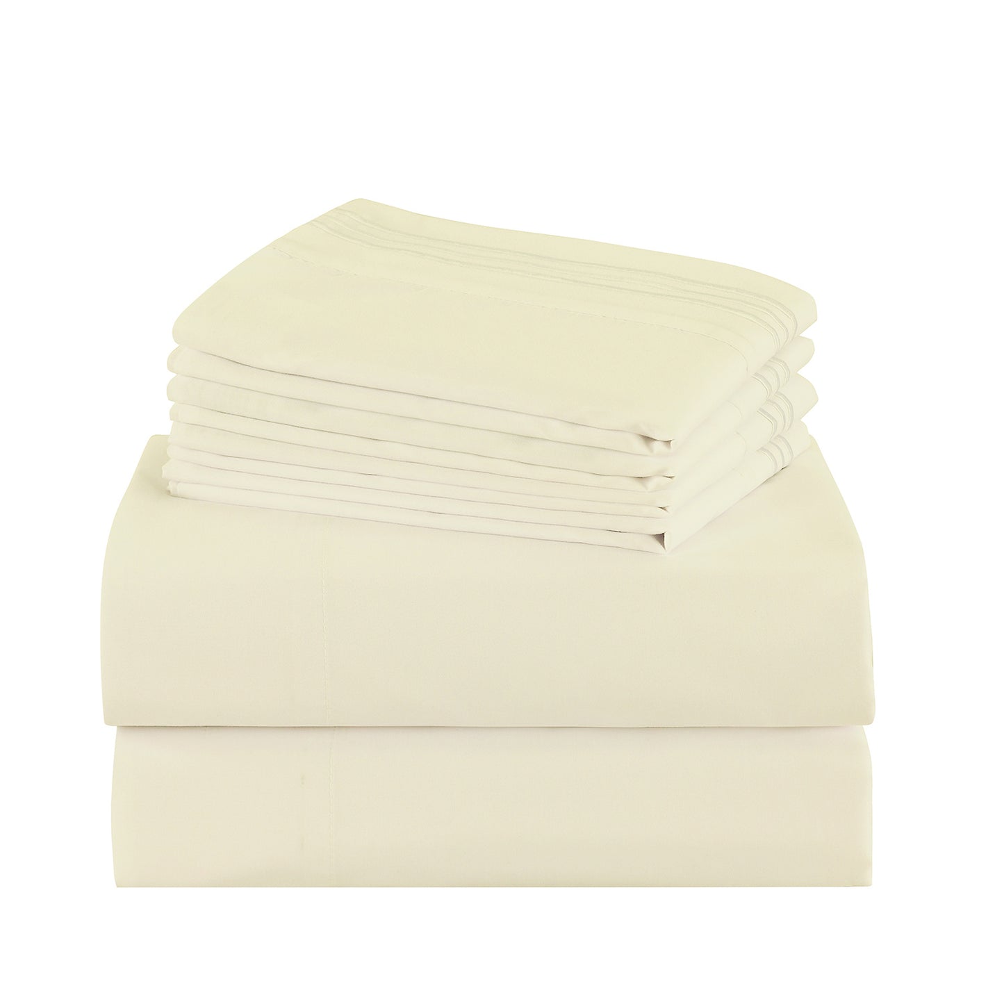 Microfiber Bed Sheet Set 4-6 Piece 100 GSM Deep Pocket 18 Inch Hotel Grade Ultra-Soft Breathable All-Season Machine Washable Twin Full Queen King