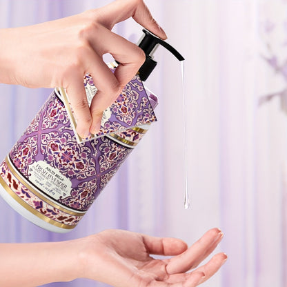 Liquid Hand Soap with Floral Press Bottle – 21.3 fl oz, Moisturizing Scented Hand Wash in Lavender, Grapefruit, Jasmine, Coconut Shea & More