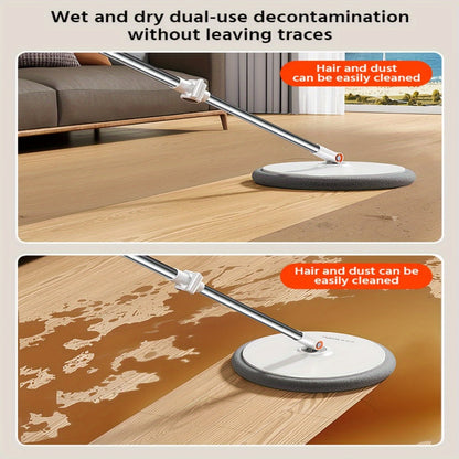 Spin Mop and Bucket Set with Wringer, Joybos Hands-Free Self-Wringing Rotating Floor Mop, Sewage Separation Design, 3 Mop Head Types, Dry & Wet Use for Home, Kitchen & Bathroom Floor Cleaning
