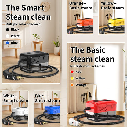 Portable Steam Cleaner High-Temperature High-Pressure Handheld Steamer for Home, Carpet, Tile & Grout Cleaning – 9-Speed Adjustable, 3 Models: Basic, Upgraded & Smart