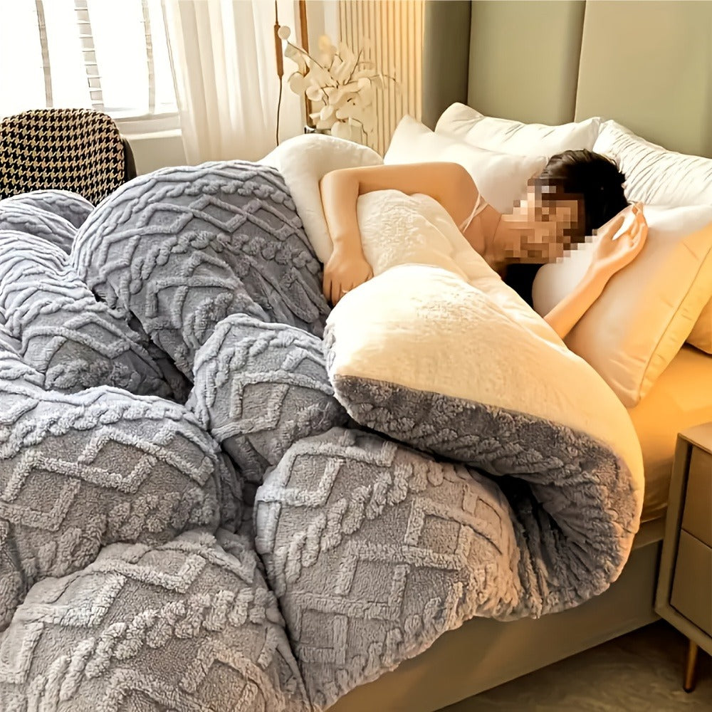 Taffeta Comforter All Season – Soft, Thick & Warm Quilt for Bedroom, Guest Room & Hotel | Machine Washable | Twin Full Queen King