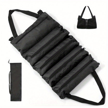 Collapsible Tool Bag Organizer for Hardware Storage | Foldable Tool Kit Bag for Carpentry Electricians Automotive Repairs Outdoor | Portable Buggy Bag Easy Transport