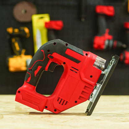 Cordless Jigsaw Tool with Brushless Motor - Variable Speed Bevel Angle 0-45° LED Light 3-Position Rail for Straight Lines Curves Circles Wood Cutting Power Saw (Battery Not Included)