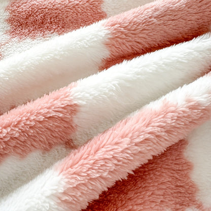 French Plaid Double-Sided Flannel Blanket – Soft Panda & Grid Pattern Throw for Sofa, Bed & Travel, Machine Washable, 6 Designs, 4 Sizes