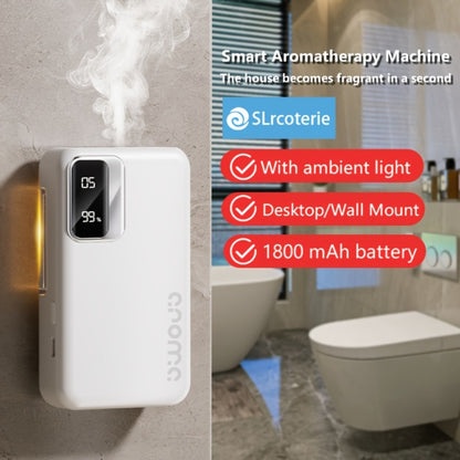 Aromatherapy Diffuser Smart Digital – 1800mAh 7-Speed Sonic Essential Oil Diffuser Humidifier with USB Charging, Digital Display, Fine Mist for Bedroom Bathroom Office Home, Up to 20 Days Use