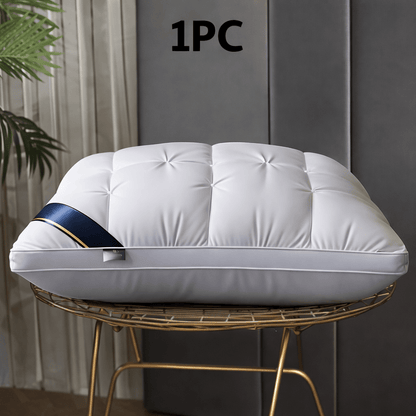 Hotel Quality Pillow Soft Polyester Fiber Deep Sleep Neck Support - No Collapse All Season Machine Washable Satin Cover Zipper Closure White Grey 1pk 4pk Bed Pillow for Home Hotel Bedroom