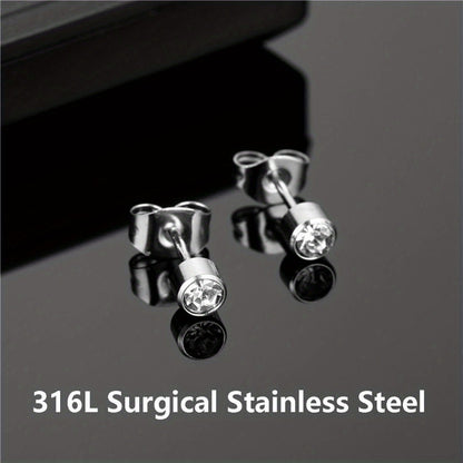Ear Piercing Gun Kit with 24pcs Stainless Steel Studs – Professional Self Piercing Tool for Ear & Nose with Marking Pen, Safe & Easy to Use for Home & Salon