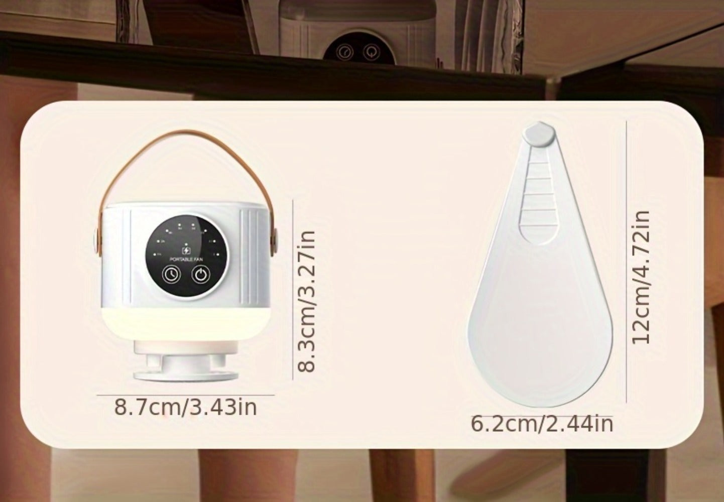 Portable Tent Fan with Remote Control USB Powered Hanging Hook Camping Fan with Triangular Stand Aromatherapy LED Light Emergency Survival Outdoor Fan