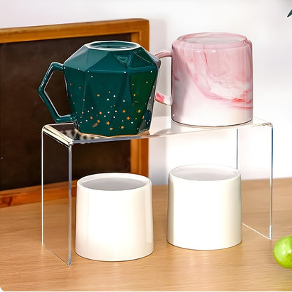 Clear Acrylic Risers Display Stands Set Funko Pop Cupcake Jewelry