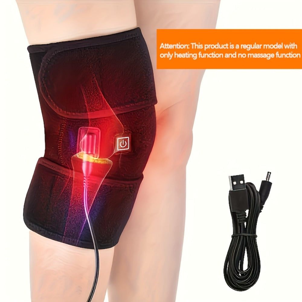 Heated Knee Massager with Heat and Vibration Massage – Wireless Portable Electric Knee Brace Wrap for Pain Relief, Arthritis, Joint Stiffness – 3-in-1 Shoulder Elbow Knee Heating Pad, Gift for Elderly